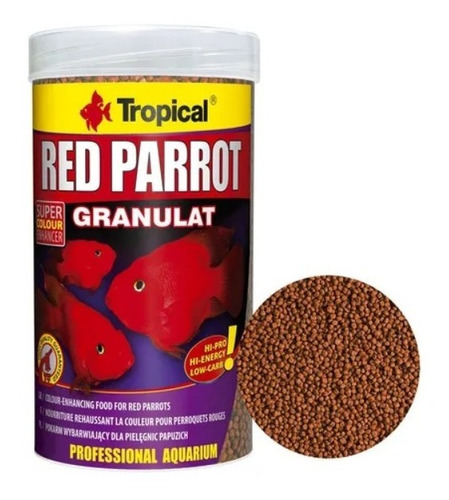 Ração Tropical Red Parrot Granulat 400g Para Peixes Aquário