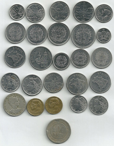 5 Centavos 1969 1975 (fao) 1989 + 200 Réis 1901 +21 Moedas