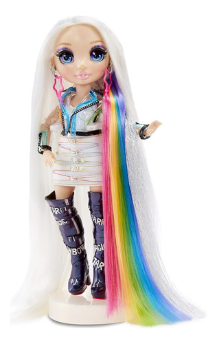 Rainbow High Hair Studio - Crea Cabello Arcoíris Con Mañeca