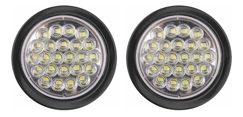 Luz De Retroceso Antiniebla Redonda De 4 Pulgadas Con 24 Led