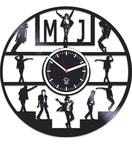 Kovides Moonwalker Reloj De Pared De Vinilo, Reloj De Michae