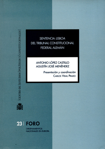 Libro Sentencia Lisboa Del Tribunal Constitucional Federal A