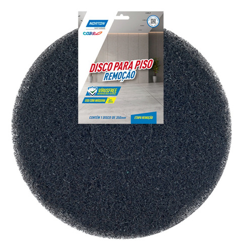 Disco Limpador De Fibra Para Piso 350 Mm - Norton Cor Verde