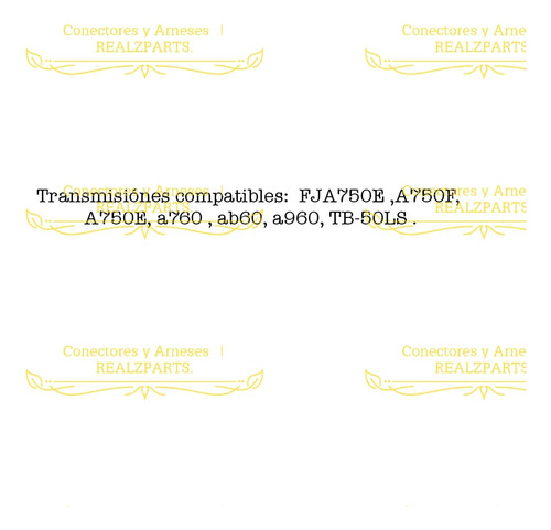 Arnés Conector Transmisión Lexus Gx470 2004-2009 4.7