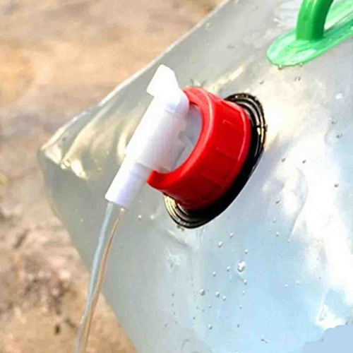 Balde Dobrável De Pvc 20l Com Torneira