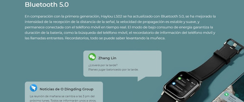Imagen 5 de 9 de Smartwatch Haylou Ls02 Reloj Inteligente Bluetooth