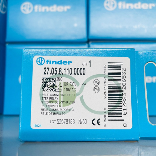 2 X Rele De Impulso Finder 27.05.8 1na 10a 110v 127v