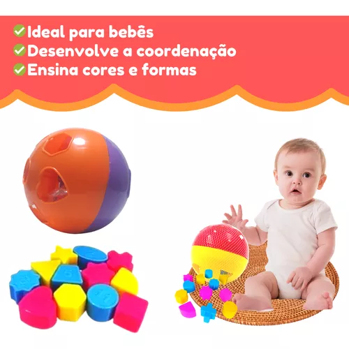 Blocos Educativo Bebê 1 Ano Brinquedo Didatico Infantil Jogo - ShopJJ -  Brinquedos, Bebe Reborn e Utilidades