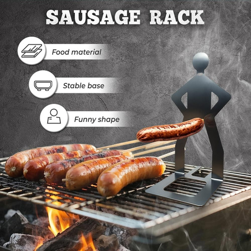 . Soporte Para Salchichas Bbq De Acero Inoxidable