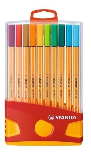 Estuche Con 20 Rotuladores Color Parade Stabilo Point 88 