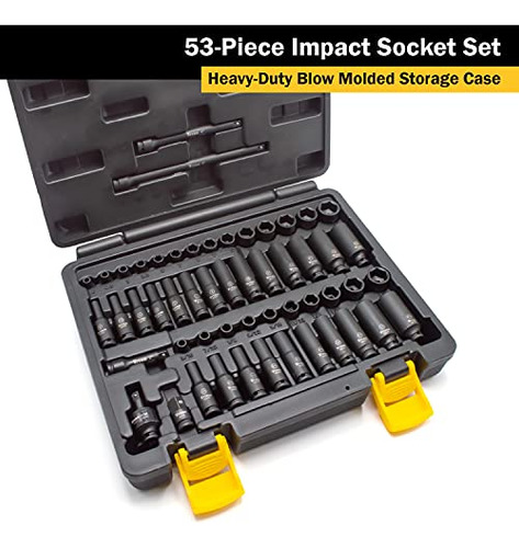 Titan 46053 53-piece 1/4-inch Drive Sae & Metric Impact Sock