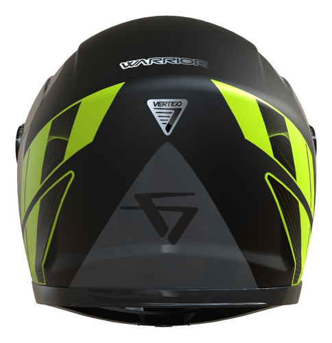 Imagen 2 de 7 de Casco De Moto V32 Warrior Nocturne Amarillo Talle L Cuotas
