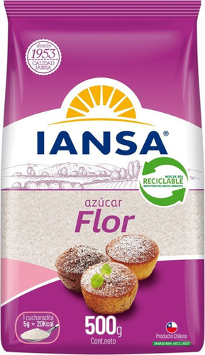 Azúcar Flor Iansa 500 Gr - Lireke