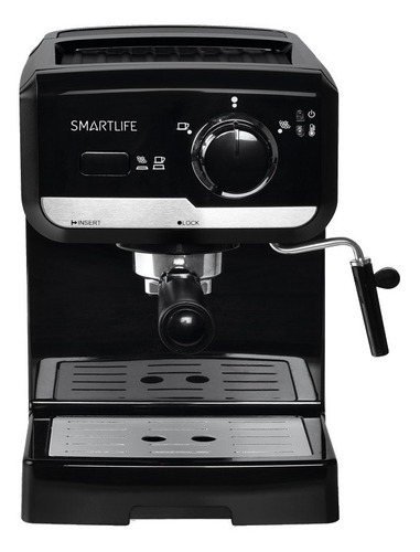 Cafetera Smartlife SL-CM5005PE automática negra expreso 220V