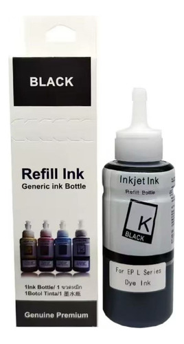 Tinta Refill Ink Para Epson 70ml Negra/cyan/yellow/magenta Negro