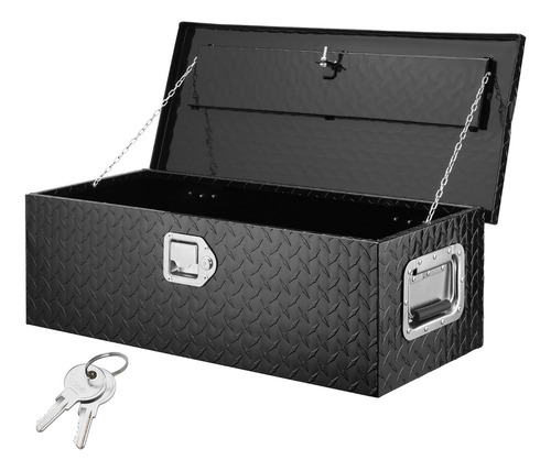 Caja De Herramientas Aluminio Resistente Negra 30x13x9.6''