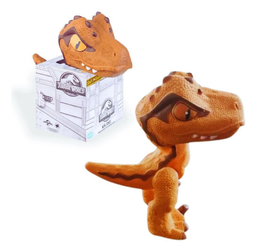 Mini Dino Echo Laranja Na Casinha Jurassic Word - Pupee