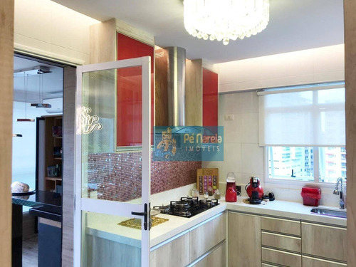 Imagem 20 de 25 de Apartamento Com 3 Dormitórios, 1 Suíte, Sacada Gourmet, Lazer Completo, 2 Vagas, À Venda, 126 M² Por R$ 900.000 - Canto Do Forte - Praia Grande/sp - Ap0143