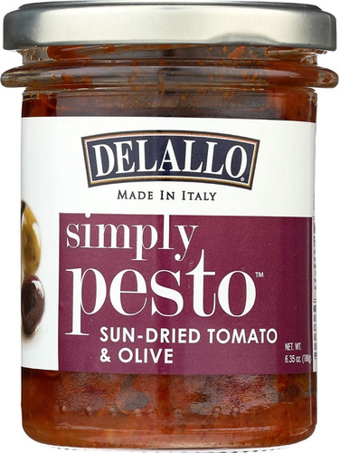 Delallo Tomate Y Olive Pesto Deshidratados 180g Sfn