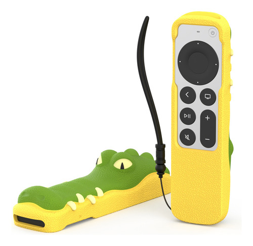 Funda De Silicona Con Forma De Cocodrilo For Apple Tv Siri