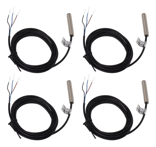 Set De 4 Sensores De Proximidad, Carcasa Metálica De Cabeza