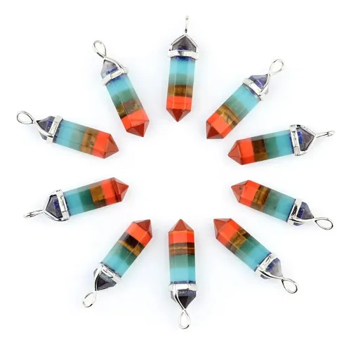 comprar Collar Dije Pendulo 7chakras 2cm Incluye Cadenita De Acero