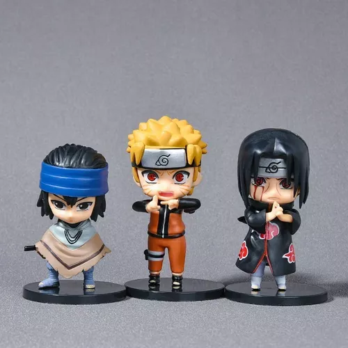 6 Peças Figura Naruto Sasuke Kakashi Itachi Dos Desenhos Animados Modelo  Figuras Boneca - Desconto no Preço