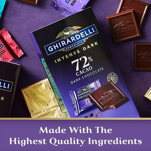 Ghirardelli Intense Dark Chocolate 72% Cacao 200gr