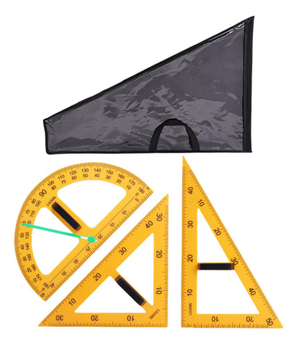 Juego De Dibujo Geométrico Con Bolsa De 3 Piezas