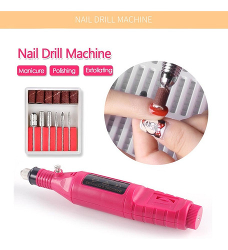 Manicura Kit Uñas Uv L-ed Lámpara De Taladro De Uñas Máquina