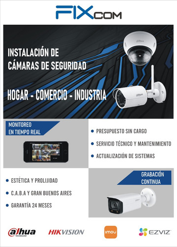 Instalación De Cámaras De Seguridad. Consultas Vía Whatsapp