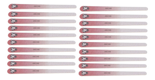 Limas De Uñas Lavables, 20 Unidades, Doble Cara, Grano 180/2