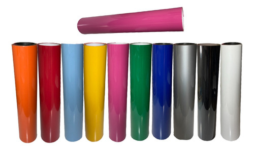 Filme De Recorte Vinil Pu Termocolante - Cores - 1m X 45cm Cor Rosa-chiclete