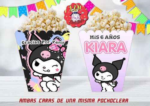 Cajitas Pochocleras Personalizadas, Pack X40 Kuromi