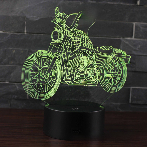 Lámpara De Mesa De Moto Harley My-280 A Control Remoto