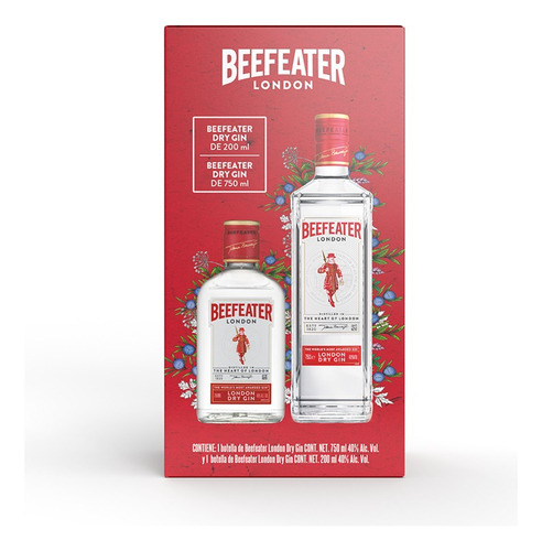 Pack X2 Ginebras 750ml + 200ml Dry Con Alcohol Beefeater Dry