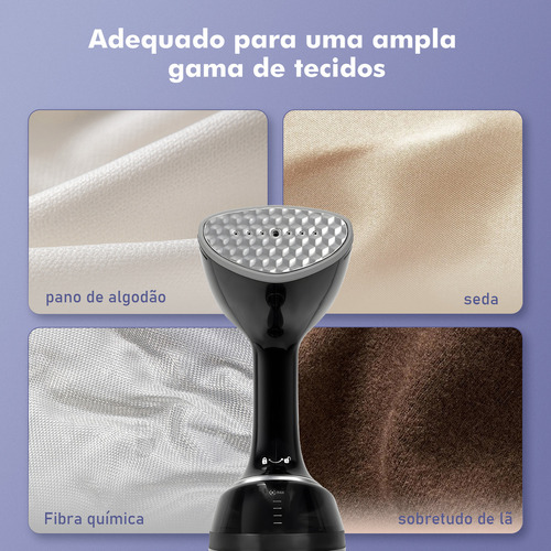 Ferro De Passar Ferro De Engomar Portátil 127v Preto Coibeu Preto