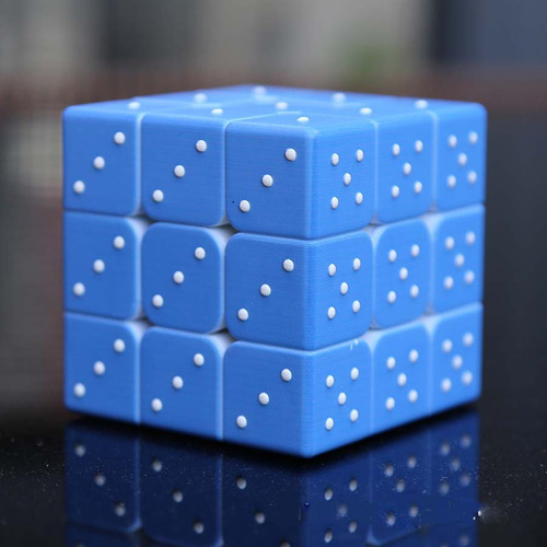 Nuevos 3x3x3 Speed Cube 3d Sudoku Braille Magic Cube Puzzle,