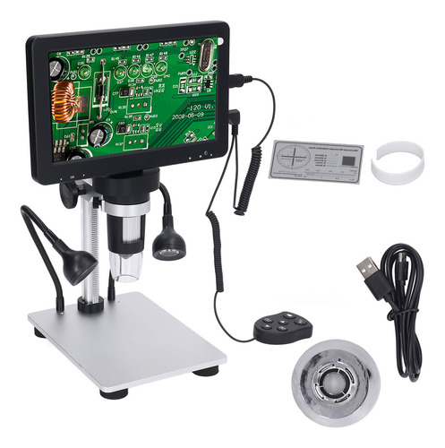Microscopio Digital Usb, Pantalla Lcd Hd De 7 Pulgadas, 1200