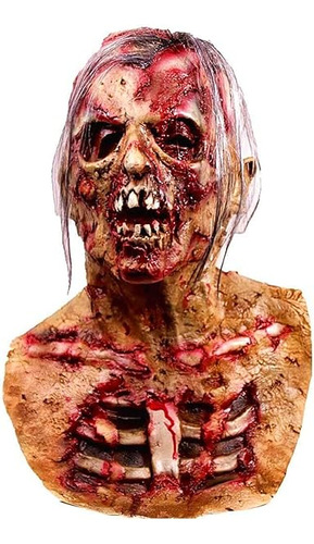 Halloween Creepy Zombie Mask Scary Walking Dead Man Mask Lat