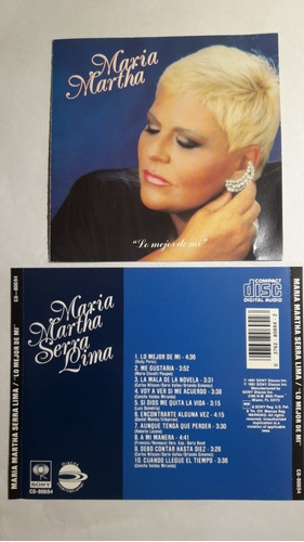 Cd Maria Martha Serra Lima - Lo Mejor De Mi