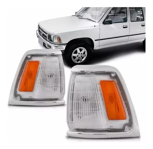 Juego Faros P/toyota Hilux 93 94 95 96 97 98 99 00 B/crom