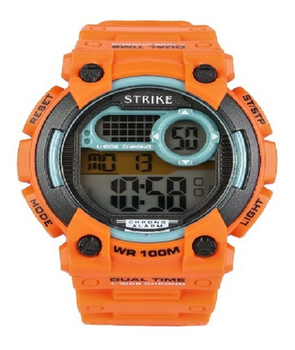 Reloj Strike Watch Yp-12587-05 Orange Hombre Deportivo Color de la correa Naranja Color del bisel Negro Color del fondo Negro