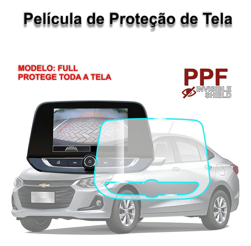 Película multimedia antiarañazos Onix Plus Gloss Central de 8 pulgadas