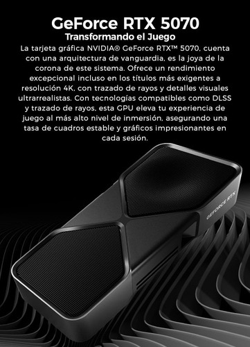 Pc Gamer Yeyian Intel Ultra 7 265f 750w Bronce Wifi Bt 2 Tb 32 Gb Nvidia Geforce Rtx 5070 12gb Gddr7