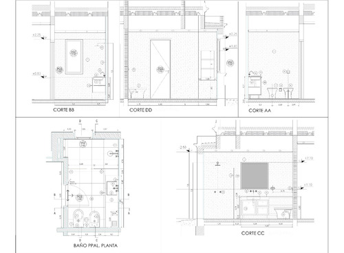 Planos De Diseño De Cocinas, Baños/ Construccion En Seco 