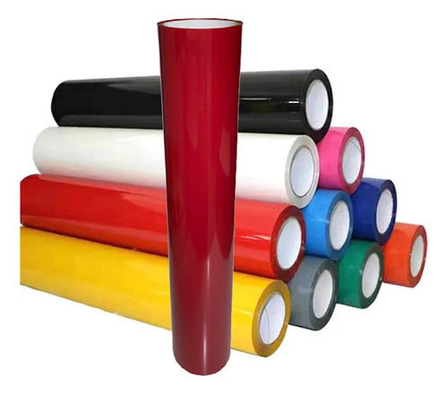 Filmes De Recorte - Vinil Termocolante Pu - 1m X 45cm Cor Vermelho
