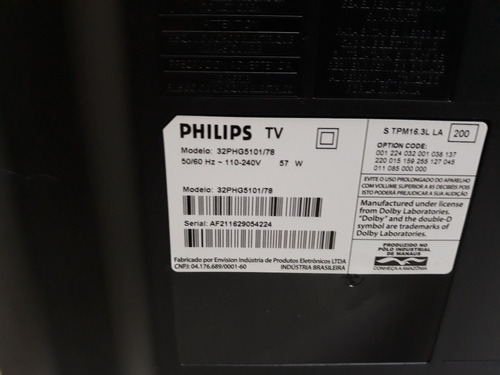 Placas Da Tv Philips Led 32 Polegadas - Placas E Peças