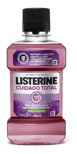 Imagem 1 de 2 de Antisséptico Bucal Listerine Cuidado Total 250ml