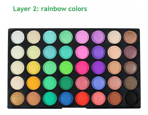 Paleta De Sombras De Ojos De 120 Colores Vivos, Mate Y Brill